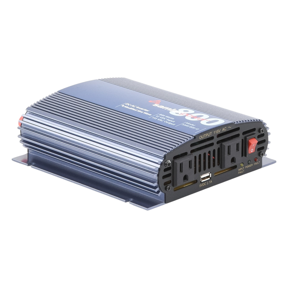 Inversor de Corriente (CD-CA) Potencia Nominal 800 W, Ent:12 Vcd, Sal:115 Vca 60 Hz, SAMLEX 3