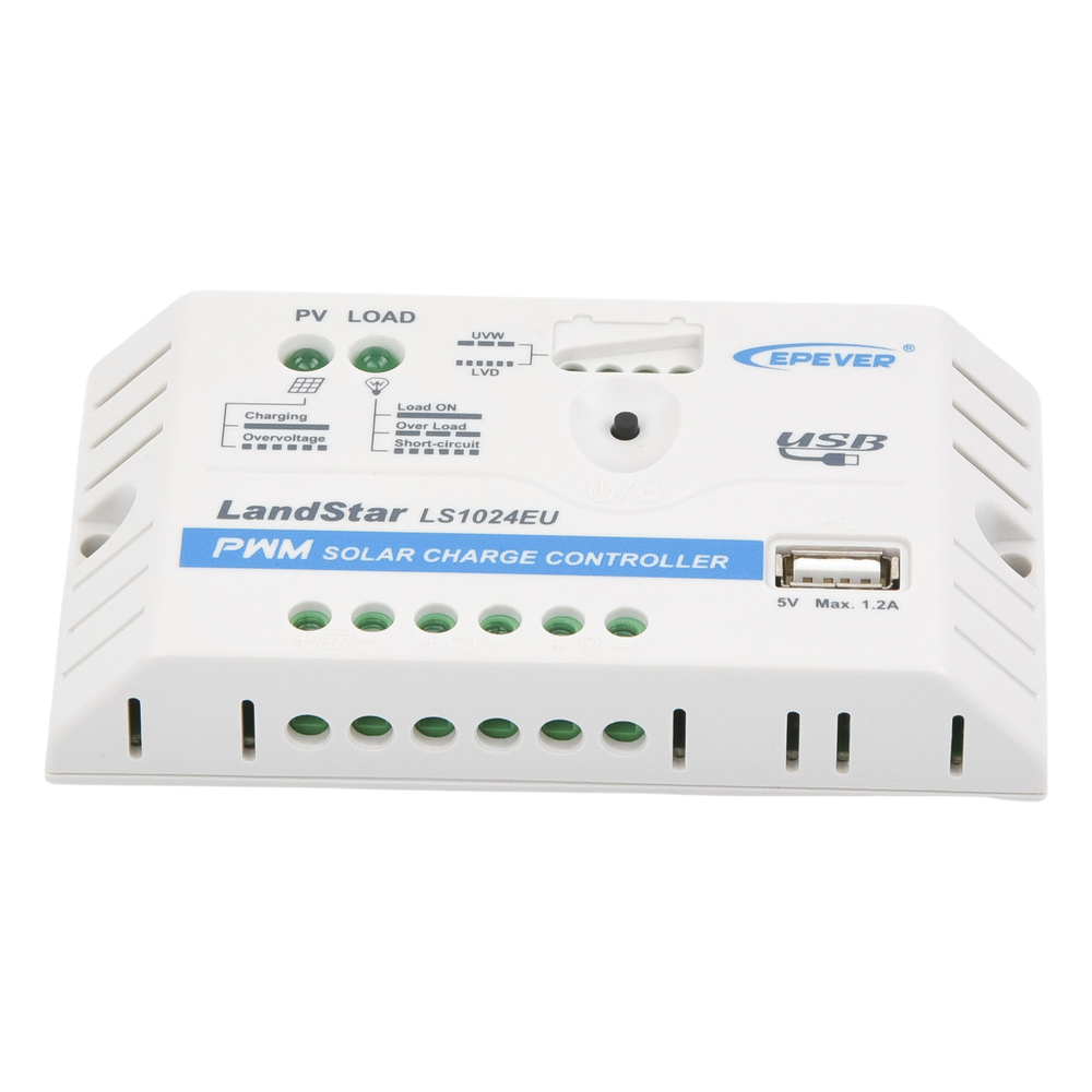 Controlador Solar PWM 12/24V 10A, Salida USB, EPEVER 3