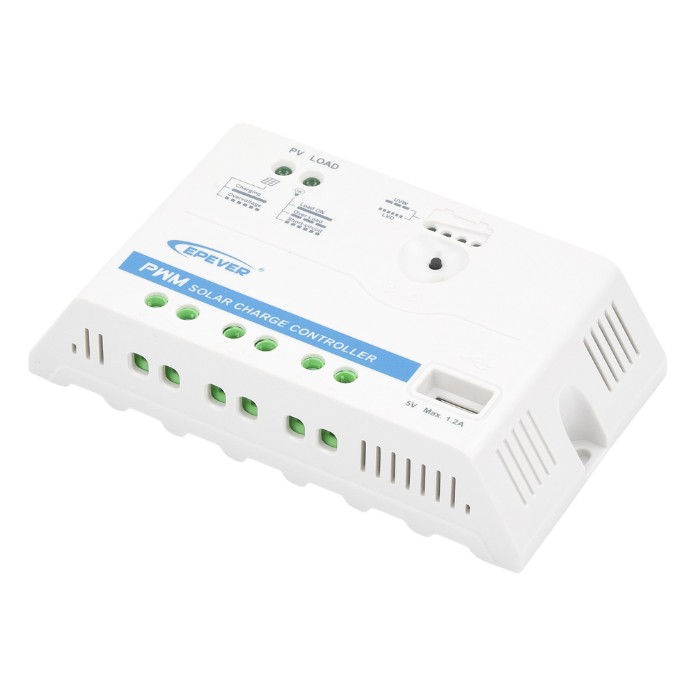 Controlador Solar PWM 12/24V 20A, Salida USB, EPEVER 3