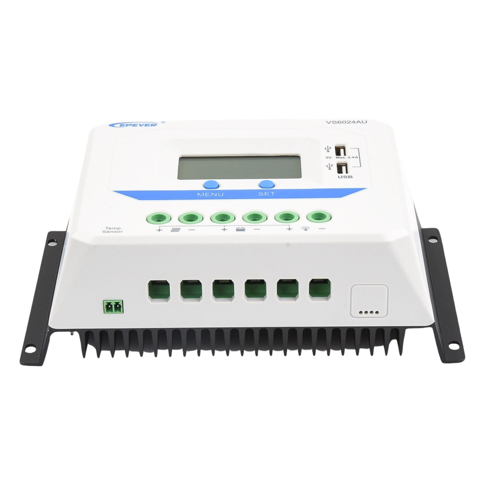 Controlador Solar de Carga PWM 12/24V 60A, Salida USB, con Display, EPEVER 4