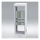 Gabinete para Piso, Capacidad, 31 Unidades de Rack, Doble puerta y Postes frontales e intermedios ajustables, Color Blanco, 700kg, LINKEDPRO 3
