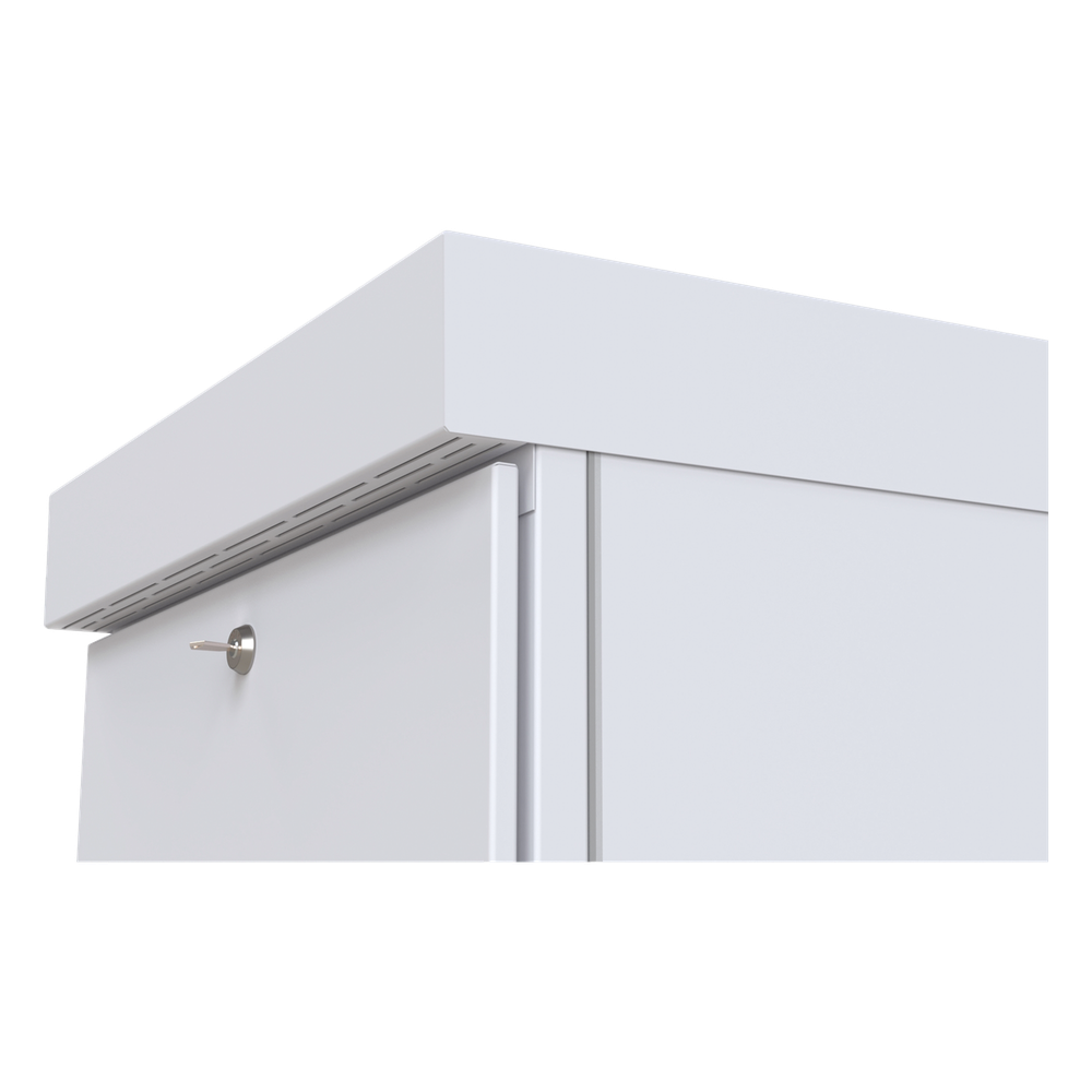 Gabinete para Piso, Capacidad, 31 Unidades de Rack, Doble puerta y Postes frontales e intermedios ajustables, Color Blanco, 700kg, LINKEDPRO 7