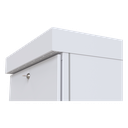 Gabinete para Piso, Capacidad, 31 Unidades de Rack, Doble puerta y Postes frontales e intermedios ajustables, Color Blanco, 700kg, LINKEDPRO 7