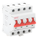 Interruptor termomagnético 4P 25A, Corriente Directa 1000Vcd para Aplicación Fotovoltaica Montaje Riel DIN 3