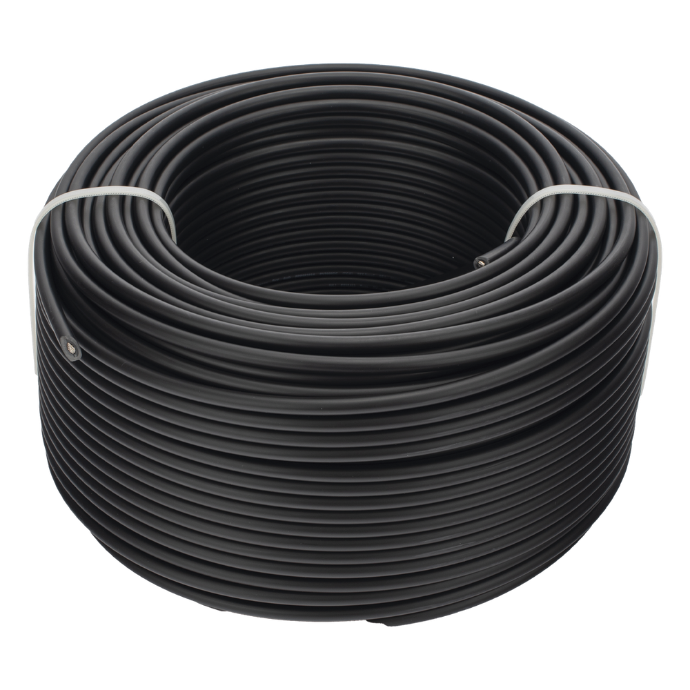 Cable Fotovoltaico Negro / Cobre Estañado / 6mm² (10AWG) / 2000V / Rollo de 100m / UL 4703 y TUV / EPCOM POWERLINE 3