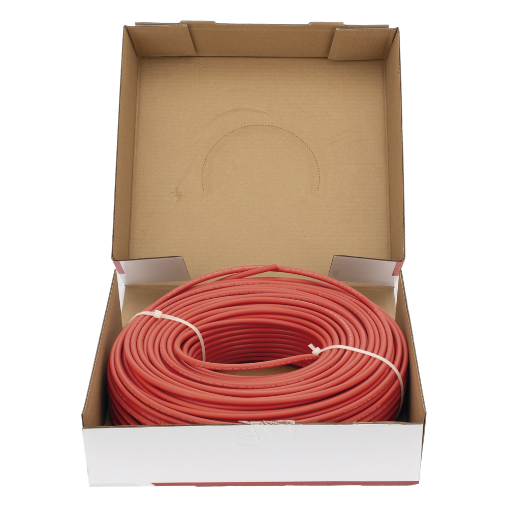 Cable Fotovoltaico Rojo / Cobre Estañado / 6mm² (10AWG) / 2000V / Rollo 100m / UL 4703 y TUV / EPCOM POWERLINE 3