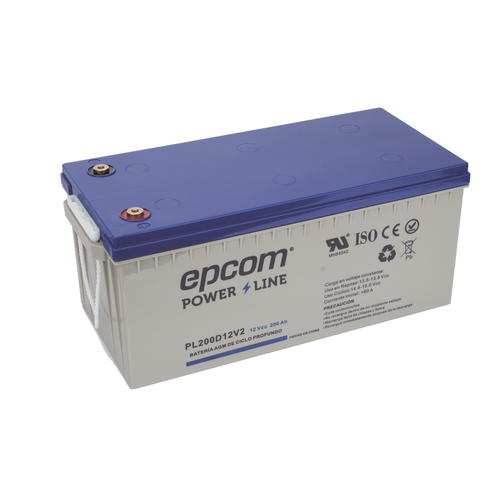 Batería 12Vcc / 200Ah / UL / Tecnología AGM-VRLA / Ciclo profundo / Para uso en aplicaciones fotovoltaicas y de emergencia  / Terminales T5 3