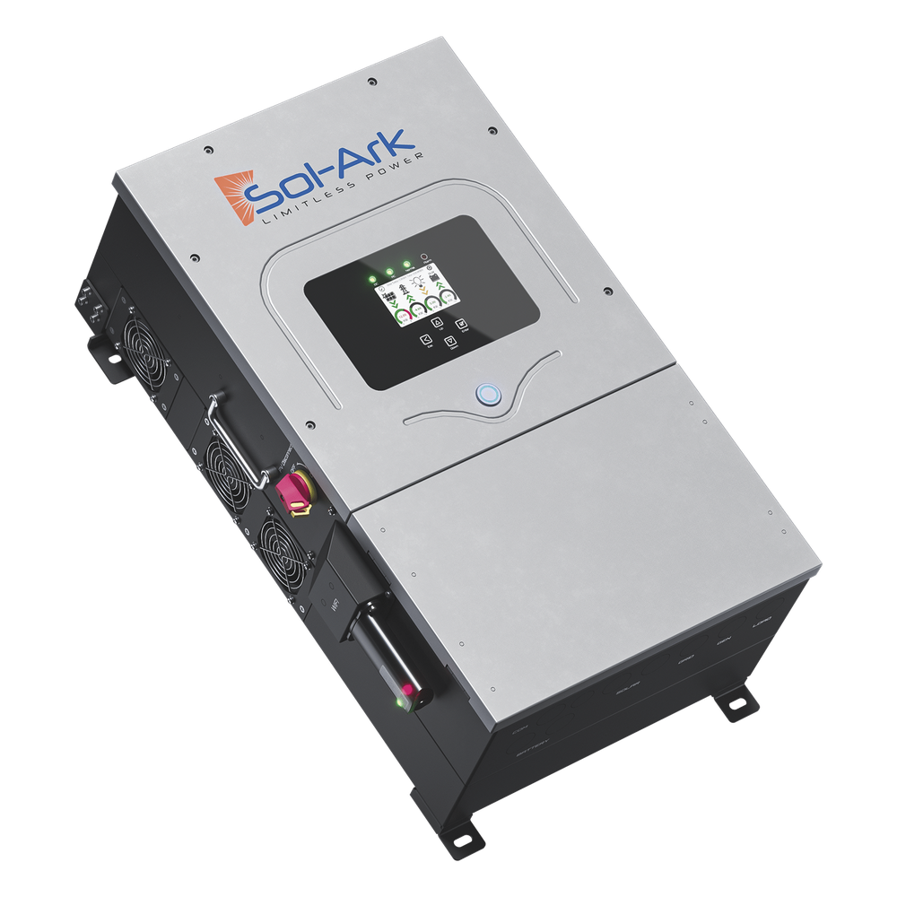Inversor Híbrido de 12 kW / 220 VCA / Fase Dividida / IP65 / 48 VCC / MPPT Dual / 13 kW FV / SOL-ARK 3