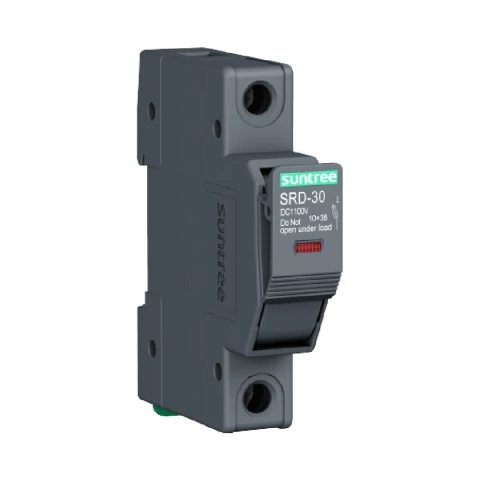 Portafusible de 10x38 Corriente Directa 30A 1000VCD Suntree (sin fusible)