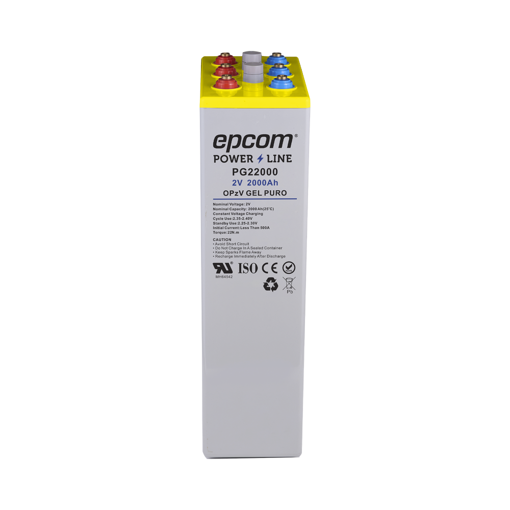 PURE GEL Battery OPzV / 2V @ 2000Ah / Deep cycle / Use in Photovoltaic and Backup Applications