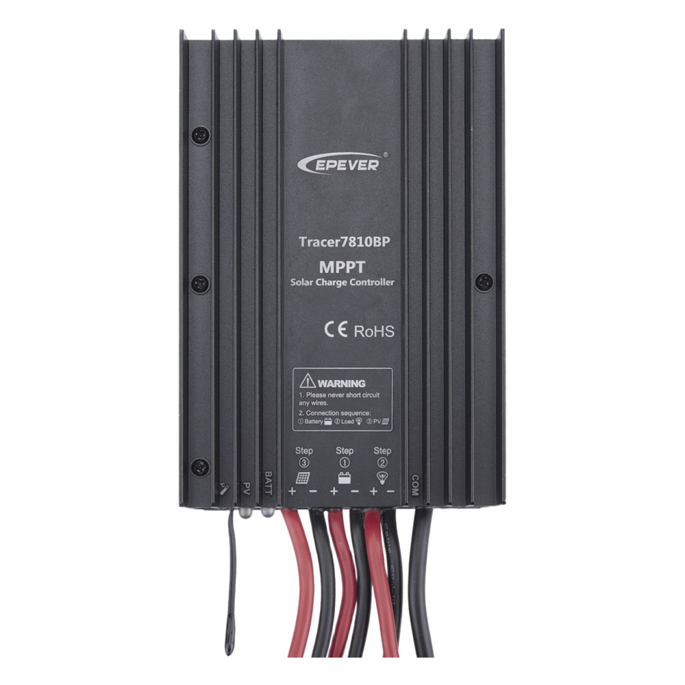 [TRACER7810BP] Controlador Solar MPPT 30A 12/24V, Máximo Voltaje de Circuito Abierto Voc 100Vcc, Configurable para Baterías de Litio EPEVER