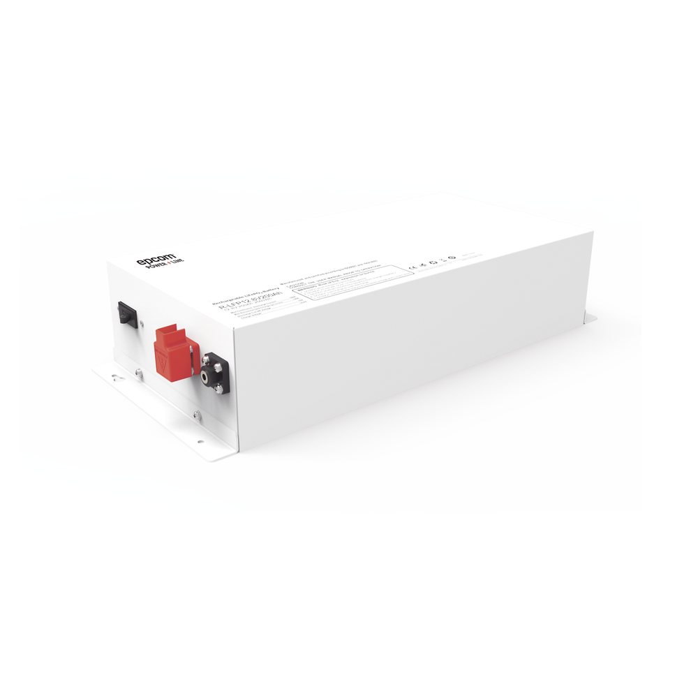 Deep Cycle Lithium Battery, 12.8Vdc 200Ah (LiFePO4 Metal Case), Maximum 100A Discharge, Epcom by Ritar