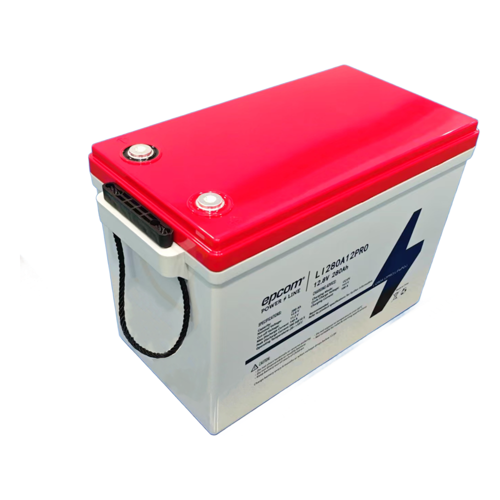Batería de Litio Ciclo Profundo, 12.8Vcc 280Ah,  6000 ciclos, LiFePO4  , Solar, Marina, Máximo 140A de Descarga EPCOM POWERLINE