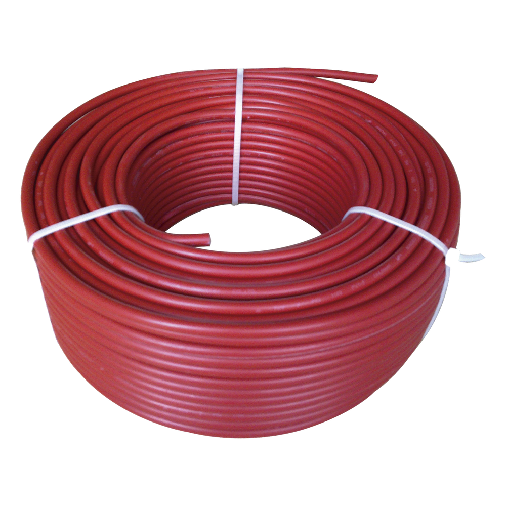 Cable Fotovoltaico Rojo / 10mm² (8AWG) / Material COBRE /  2000V / Rollo de 50 metros. EPCOM POWERLINE