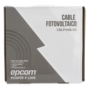 Cable Fotovoltaico Negro / 16mm² (6AWG) / Material COBRE / 2000V / Rollo de 50 m EPCOM POWERLINE