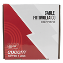 Red Photovoltaic Cable / 16mm² (6AWG) / COPPER Material / 2000V / 50 m Roll EPCOM POWERLINE