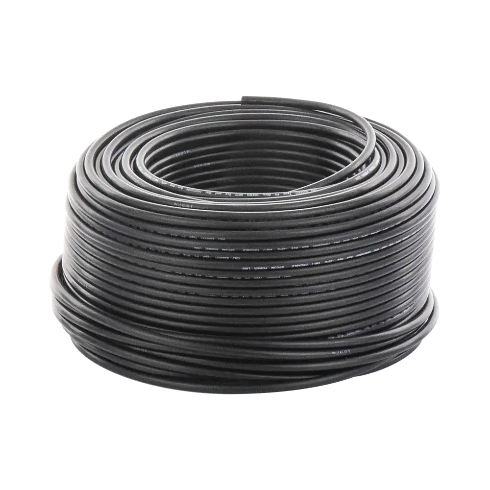 [CBL-UT-10B/100] Black Photovoltaic Cable / Tinned Copper / 6mm² (10AWG) / 2000V / 100m Roll / UL 4703 and TUV / EPCOM POWERLINE
