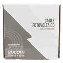 Cable Fotovoltaico Negro / Cobre Estañado / 6mm² (10AWG) / 2000V / Rollo de 100m / UL 4703 y TUV / EPCOM POWERLINE