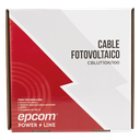 Cable Fotovoltaico Rojo / Cobre Estañado / 6mm² (10AWG) / 2000V / Rollo 100m / UL 4703 y TUV / EPCOM POWERLINE