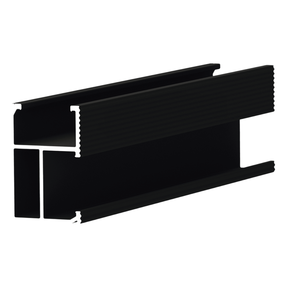 [EPL-SR8-2700BLK] "8" rail with black anodizing for mounting photovoltaic modules in anodized aluminum 2700mm, EPCOM