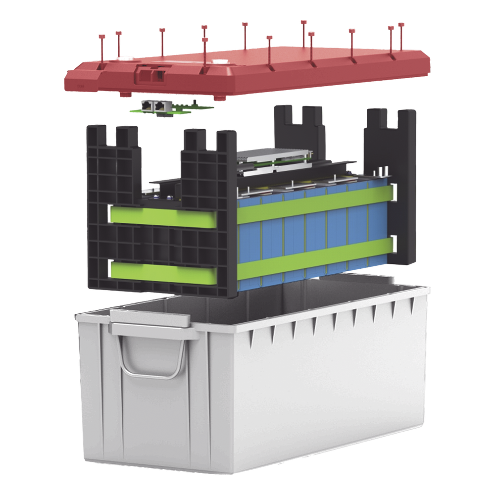 [LI100A24PRO] Batería de Litio LiFePO4, 2.56 kWh, 24V, 100AH / Con BMS Integrado / Conector RS485 y CAN, EPCOM