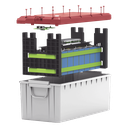 Batería de Litio LiFePO4, 2.56 kWh, 24V, 100AH / Con BMS Integrado / Conector RS485 y CAN, EPCOM