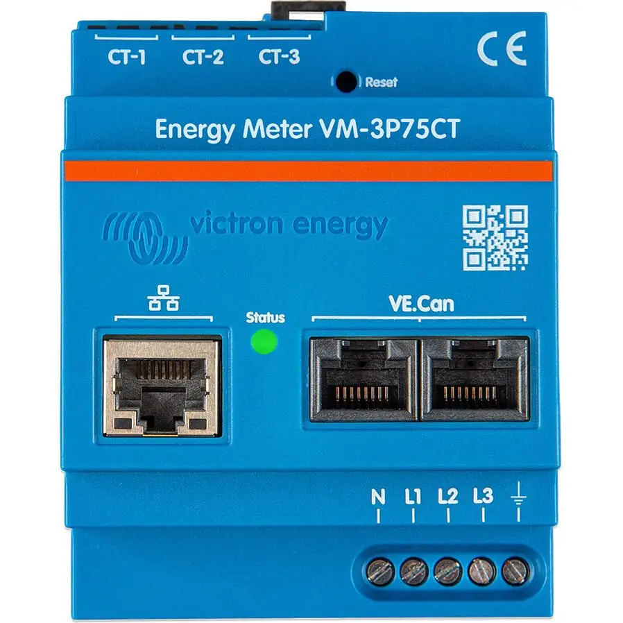 Medidor de energía trifásico VM-3P75CT, VICTRON