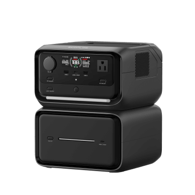 EcoFlow River 3 | Estación de Energía Portátil 858Wh Litio LFP / 2 AC 300 W (Max. 550W) / 1 USB-C 100W / 2 USB -A 12W / Cargador de Coche 8A a 12 o 24V / Conectividad WiFi y Bluetooth (App) / Carga Solar 110W Max. ECOFLOW