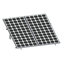 Montaje de aluminio anodizado, arreglo 1x2 para paneles fotovoltaicos de 1134mm de ancho y 35mm de espesor, Velocidad de Viento Máx. 136km/h, Inclinación 20° a 45°, VEKTOR, EPCOM