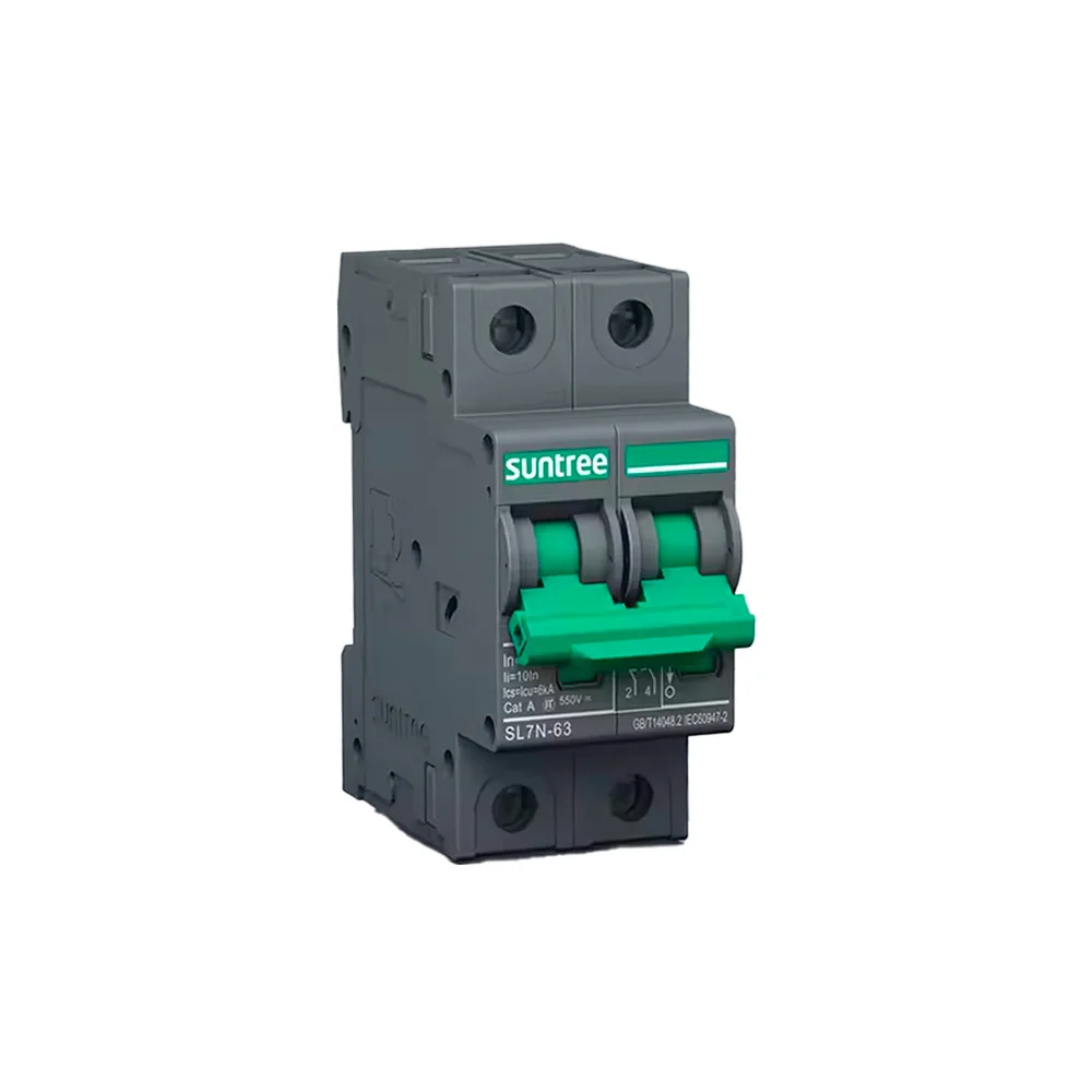Interruptor termomagnético corriente directa 2X25A 550v BLK Suntree
