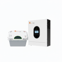 Kit Inversor cargador de 2kw 120vca + Baterías de litio de 12v, Total: 2.56kwh, FELICITY