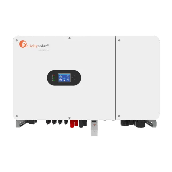 Inversor Híbrido HV de 50kw (isla-red), 4 MPPT, Batería: 160-800Vcd, 50A (doble entrada), Salida: 230/400vca Trifásico (3F+N+TF), FELICITY