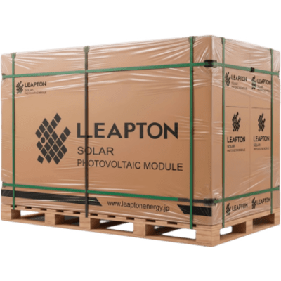 Pallet con 37 piezas de Panel Solar LP182*210M66NB630W, 630 W BIFACIAL, Monocristalino TOPCon LEAPTON