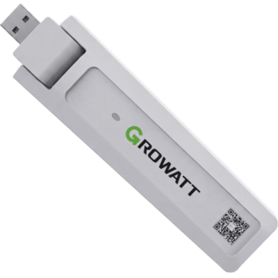 Módulo de Monitoreo para Microinversores / Gestión de 5 Dispositivos / RF-LoRa 200 m (656.2 ft) / Wi-Fi en Tiempo Real / BLE 4.2 / USB GROWATT