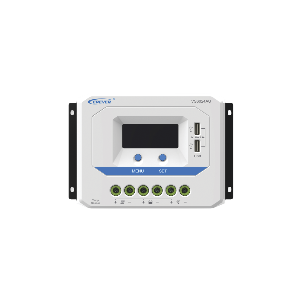 PWM Solar Charge Controller 12/24V 60A, USB Output, with Display, EPEVER