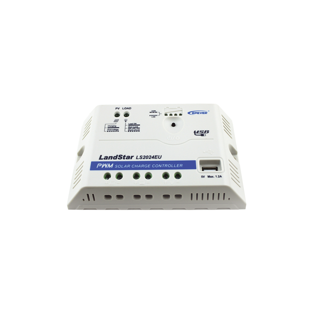 [LS-2024-EU] Controlador Solar PWM 12/24V 20A, Salida USB, EPEVER