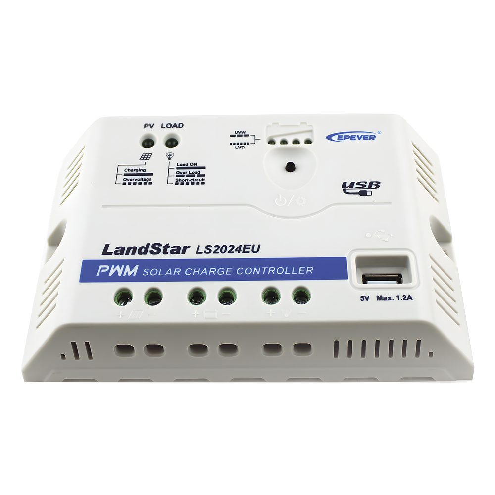 [LS-2024-EU] PWM Solar Controller 12/24 V 20 A, USB Output, EPEVER