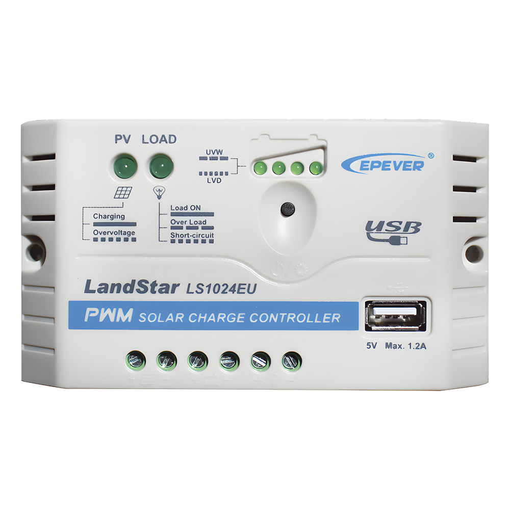 [LS-1024-EU] Controlador Solar PWM 12/24V 10A, Salida USB, EPEVER