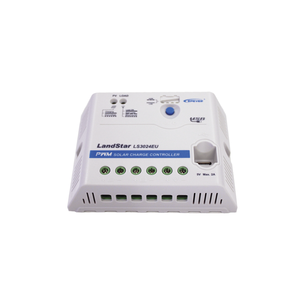 [LS-3024-EU] Controlador Solar PWM 12/24V 30A, Salida USB, EPEVER