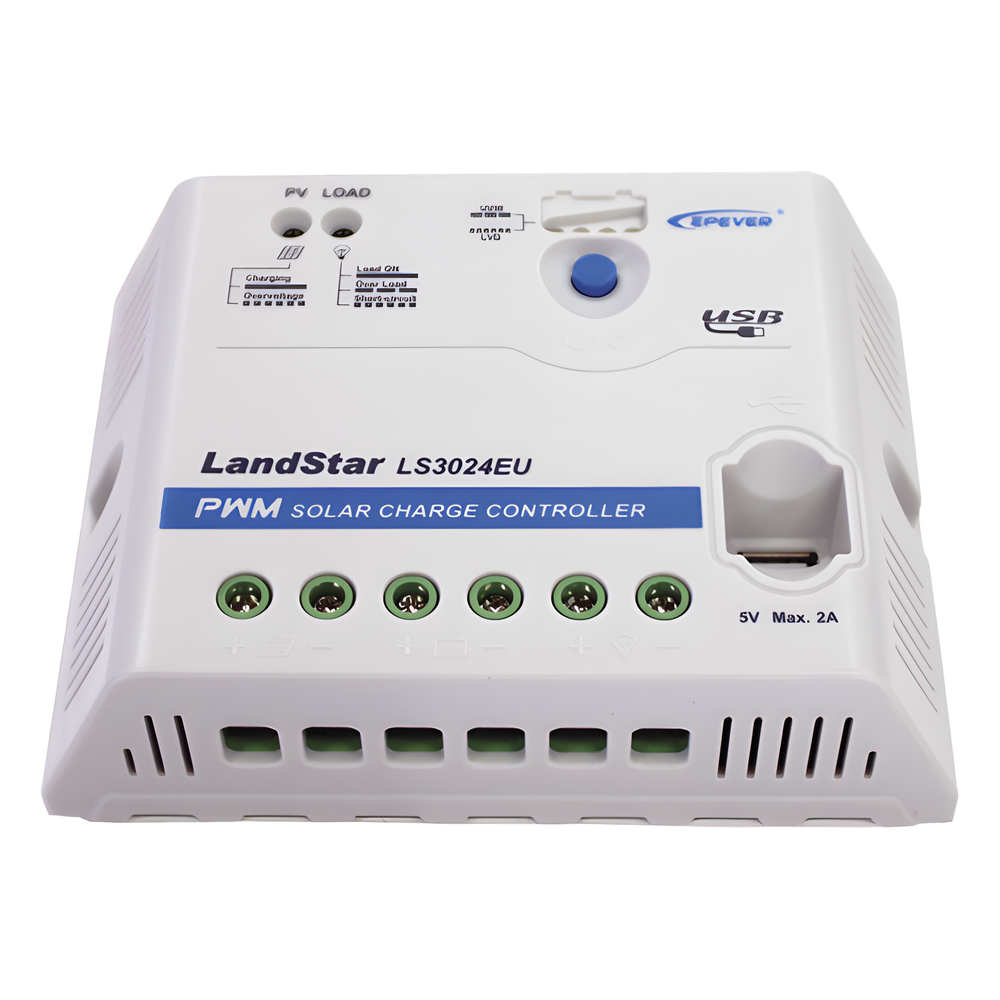 [LS-3024-EU] PWM Solar Controller 12/24 V 30 A, USB Output, EPEVER