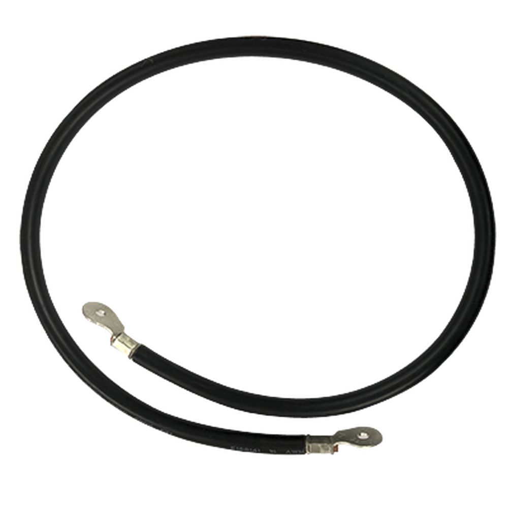 [CBL-AWG2-1B] Cable para Baterías, 1 m, Negro, Calibre 2 AWG con Terminales de Ojo en Ambos Extremos