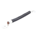 Battery Cable, 0.2m, Black, 2 AWG Gauge with Ring Terminals on Both Ends