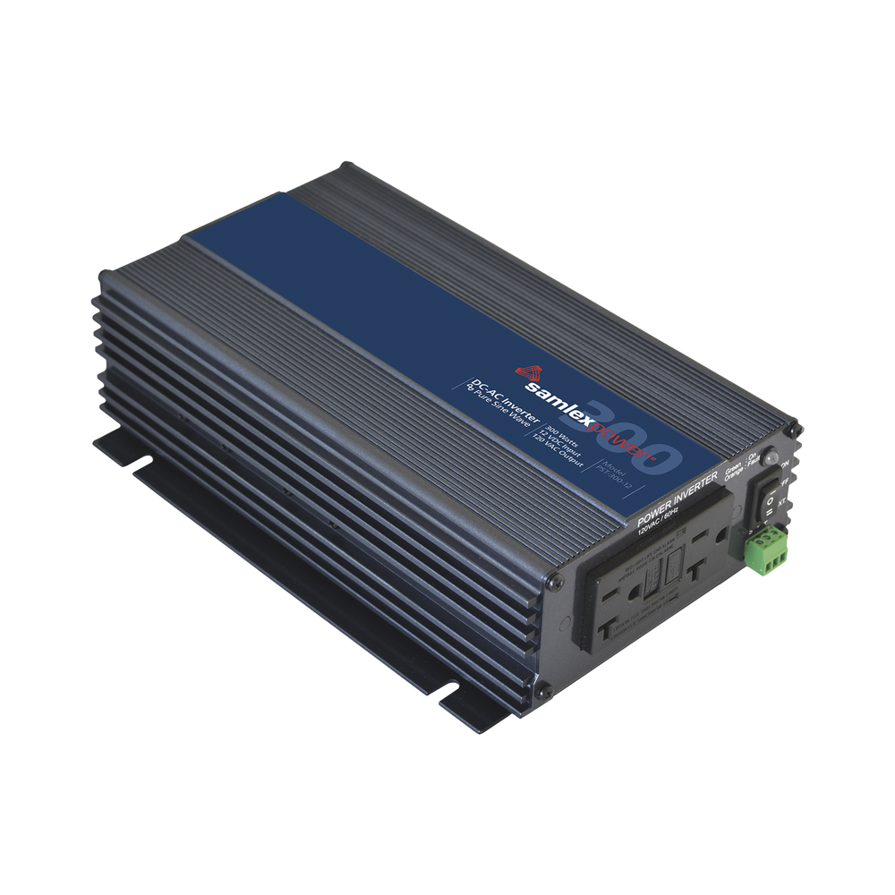 [PST-300-12] Inversor de corriente onda pura 300W, entrada 12 Vcd, salida 120 Vca 60 Hz, SAMLEX