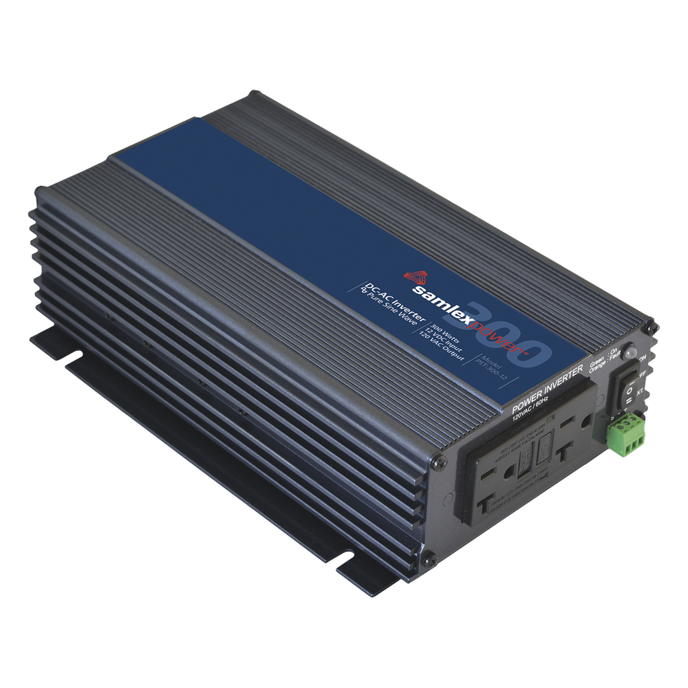 [PST-300-12] Inversor de corriente onda pura 300W, entrada 12 Vcd, salida 120 Vca 60 Hz, SAMLEX