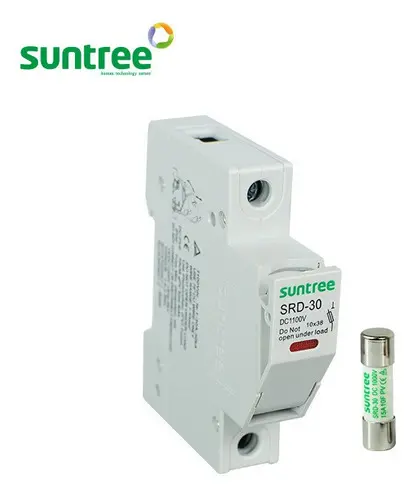 Portafusible con Fusible de Corriente Directa 15/20/30A 1000VCD Suntree