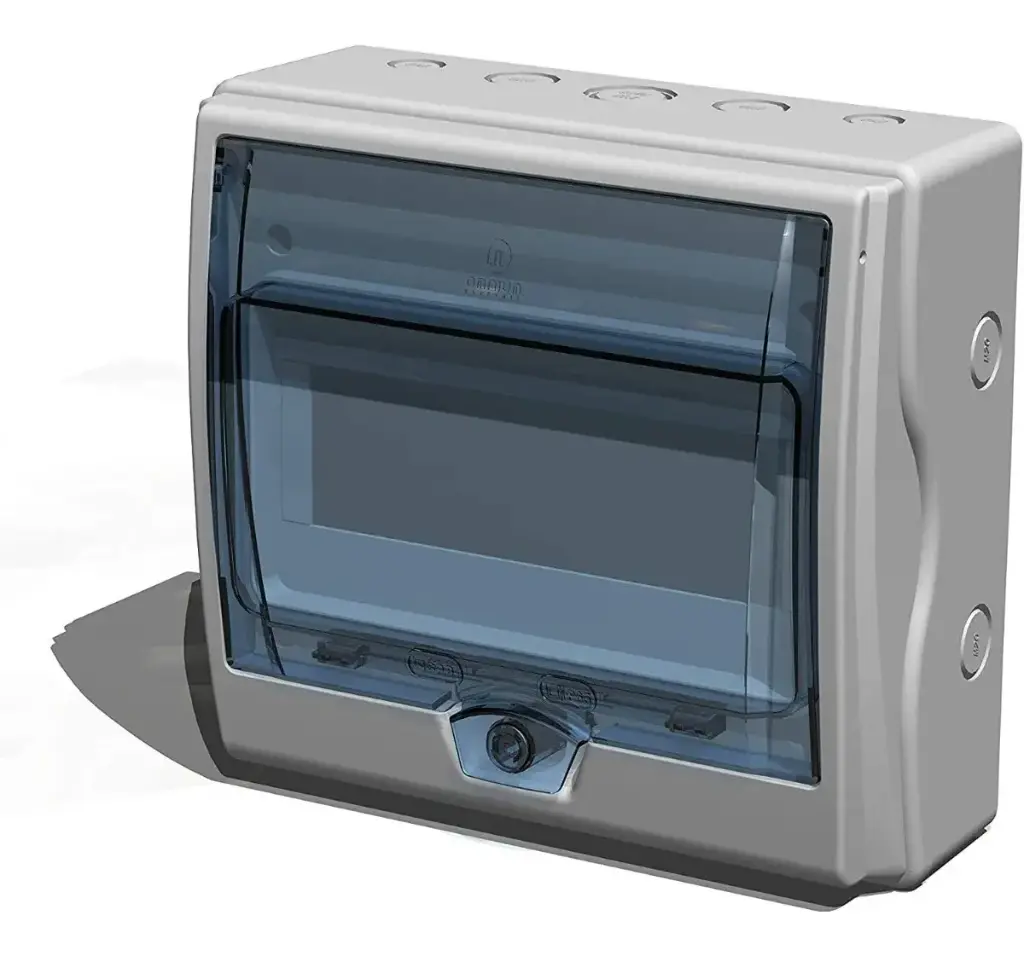 Caja Plástica Riel DIN de 8 Módulos IP65 Omnium